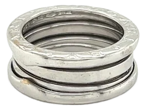 Mid 20th Century Bvlgari B.zero1 Three-Band Ring in 18k White Gold Size 5 / EU 51