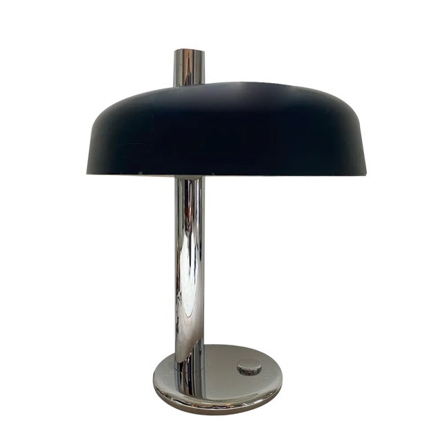 Black Table Lamp by Hillebrand, 1970s For Sale