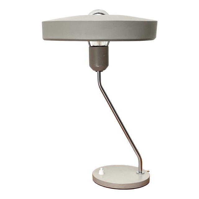 Mid-Century Modern Dutch Model Romeo Minimalist Table Lamp by Louis Kalff for Philips, 1960s For Sale