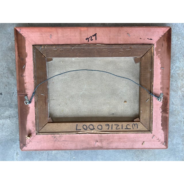 Beige Early 20th Century Modern Oil Painting of a Nude Woman, Signed and Framed For Sale - Image 8 of 12