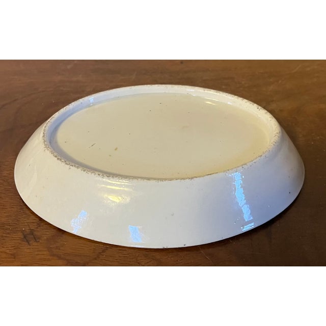 Ceramic Antique 18th Century George III Worcester Porcelain Tea Pot Stand Decorated With Oak Leaf Garland and Acorns For Sale - Image 7 of 8