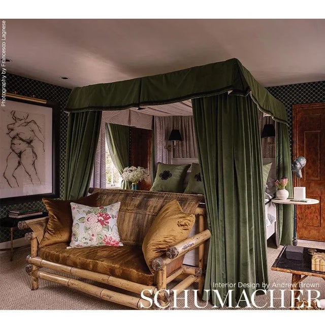 A loose, large-scale floral, Bouquet Chinois is enlivened by colorful blooms and ginger jars. It's a whimsical take on...