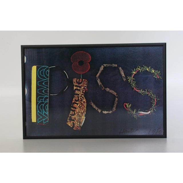 1980s 1980s Paul Hartigan 1980 Pop Art "Piss" Print For Sale - Image 5 of 5
