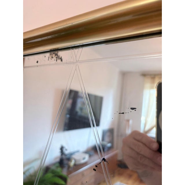 Metal Mirror from Union Kristall, Germany, 1960s For Sale - Image 7 of 13