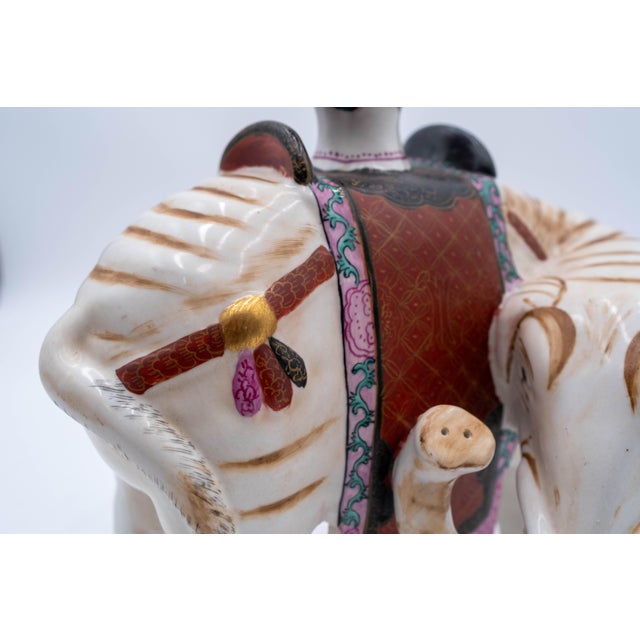 Pair of Winterthur Porcelain Elephant Candle Holders For Sale - Image 12 of 12