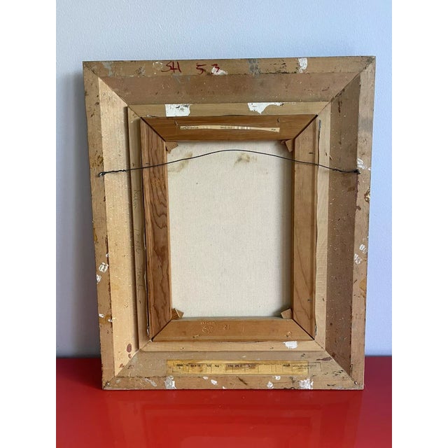 Original Oil Painting by Delon MCM Midcentury Naive Art Colorful Children For Sale In West Palm - Image 6 of 6