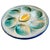 1960s French Saint Clément Majolica Green & Yellow Lemon Wedge Oyster Plate For Sale - Image 4 of 7