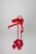 Red Vintagen Lucy Bathroom Assistant Valet by Metalplastica Luccese, 1980s For Sale - Image 8 of 13