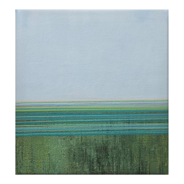 Quiet Between Tides Abstract Acrylic Painting For Sale