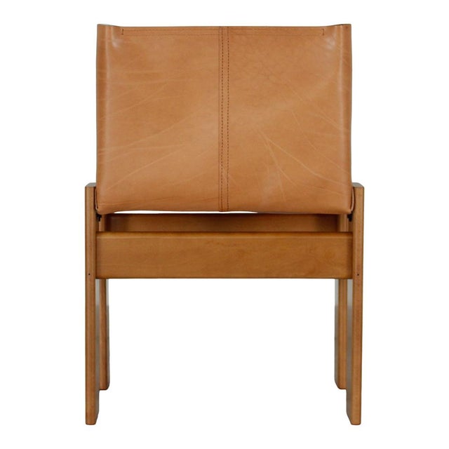 Monk Chairs in Walnut and Buffalo Leather by Afra and Tobia Scarpa for Molteni, 1973, Set of 6 For Sale - Image 16 of 18