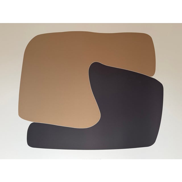 Poster Forms, 2013 by Anne Montiel, printed in Belgium. This contemporary artwork features elegant abstract forms and a...