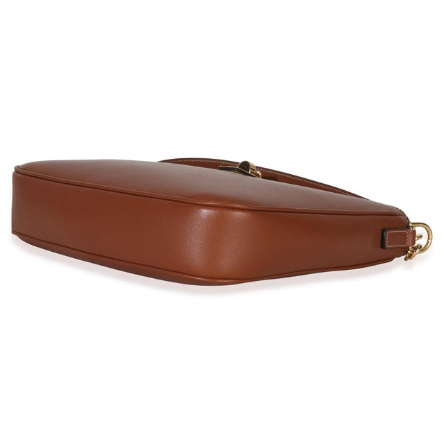 Animal Skin Tan Smooth Calfskin Small Camille 16 Soft Shoulder Bag For Sale - Image 7 of 8