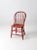 Antique Red Spindle Back Chair For Sale - Image 12 of 12