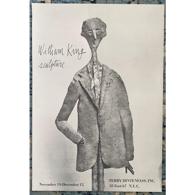 William King (b.1925), Vintage Lithograph Poster William King Terry Dintenfass Gallery NYC For Sale