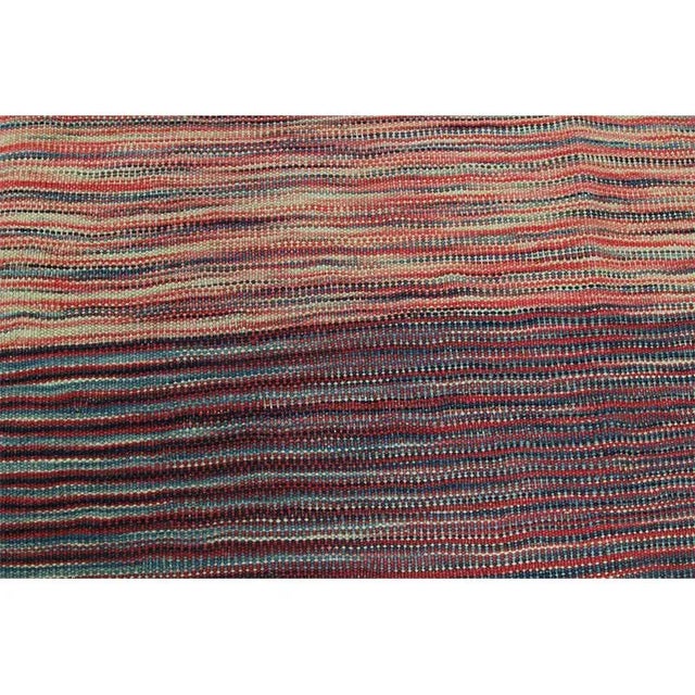 Handwoven Flatweave Scandinavian Style Persian Kilim Rug 5’1″ X 6’6″ For Sale - Image 10 of 12