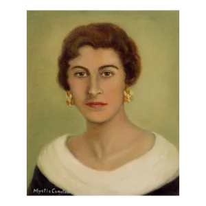Mid Century Portrait of the Artist by Myrtle Cureton