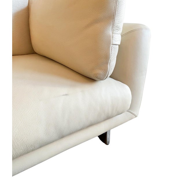 2019 Italian Cream Lecco Leather Sofa by Claesson Koivisto Rune (90″) For Sale In Washington DC - Image 6 of 11