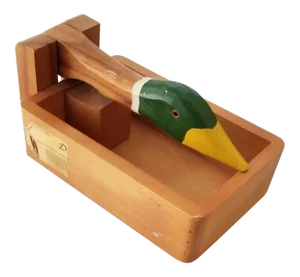 Vintage Wooden Mallard Duck Nutcracker