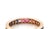 Mid 20th Century 18k Rose Gold 2.93ct Multi-Color Sapphire Full Eternity Band Ring Size 6.5 For Sale In Miami - Image 6 of 7