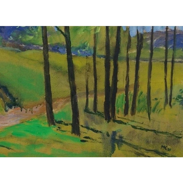 Original Spring Landscape Oil Painting, Ukrainian Soviet Art (1978) 55-77 For Sale - Image 6 of 6