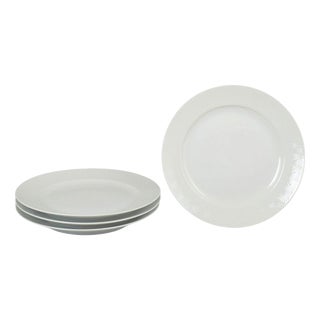 Vintage Porcelain Dinner Plates by Axel Salto for Royal Copenhagen, 1970s, Set of 4 For Sale