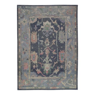 Modern Turkish Oushak Rug 9'7" x 13' For Sale