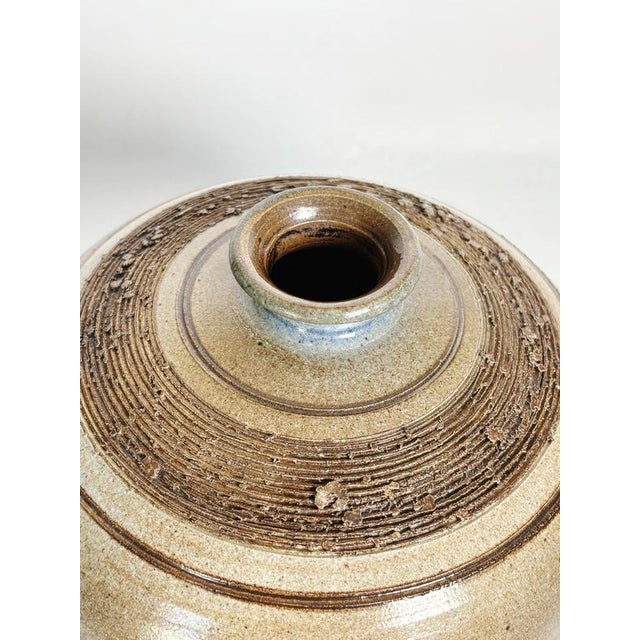 Vintage Stoneware Vase, France, 1970 For Sale - Image 9 of 10