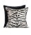 Contemporary The House of Scalamandré Tigre/Indus Pillow, Off-White & Black For Sale - Image 3 of 3