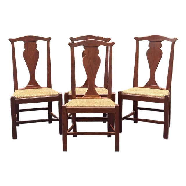 Theodore Alexander Castle Bromwich Rustic Dining Chairs - Set of 4 For Sale