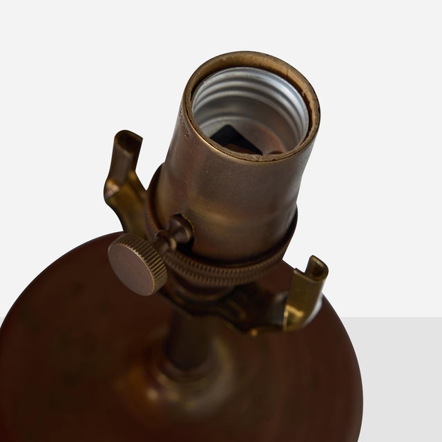 1950s 1950s Floral Motif Table Lamp by Hertha Bengtsson for Rörstrand For Sale - Image 5 of 15