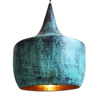Verdigris Copper Lantern For Sale