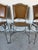 Spanish Revival Palma Brava Wrought Iron & Brown Leather Dining Chairs – Set of 4 For Sale - Image 3 of 13