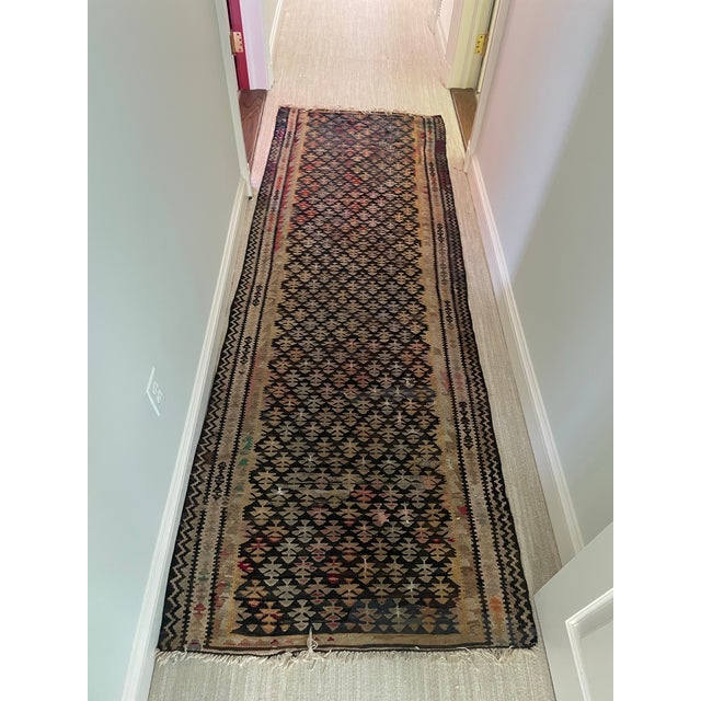Antique Caucasian Kilim Rug Runner For Sale - Image 9 of 9
