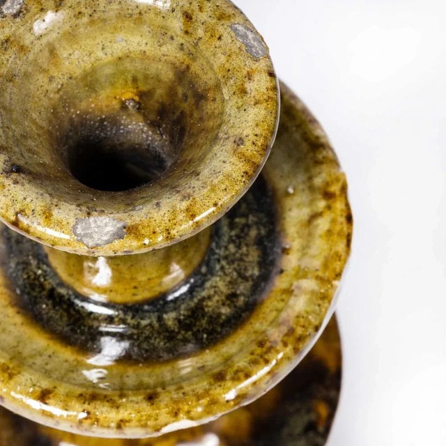 Contemporary Tamagroute Earth Candlestick – Morocco. Tamegroute is a small Moroccan village simply known for it’s rich...