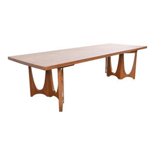 Broyhill Brasilia Walnut Mid Century Modern Rectangular Coffee Table For Sale