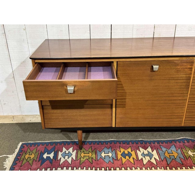 Brown English Mahogany Sideboard, 1970s For Sale - Image 8 of 18