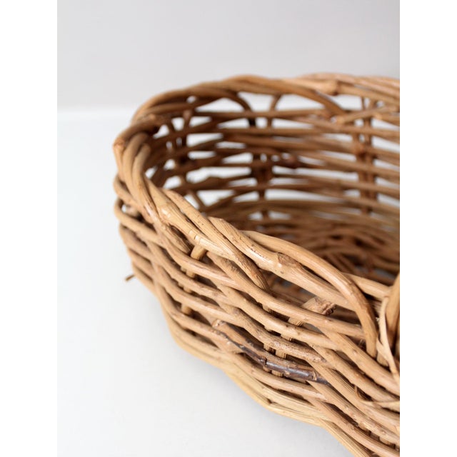 Vintage Woven Gathering Basket For Sale - Image 11 of 14