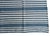 Handmade Thick Woolen Flat Weave Rug, Sky Blue and White Striped Wool Rug - 8'x8' For Sale - Image 6 of 14