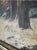Brown 1900s American Tonalist Winter Forest Landscape Oil Painting by f.m. Lamb - Framed For Sale - Image 8 of 15