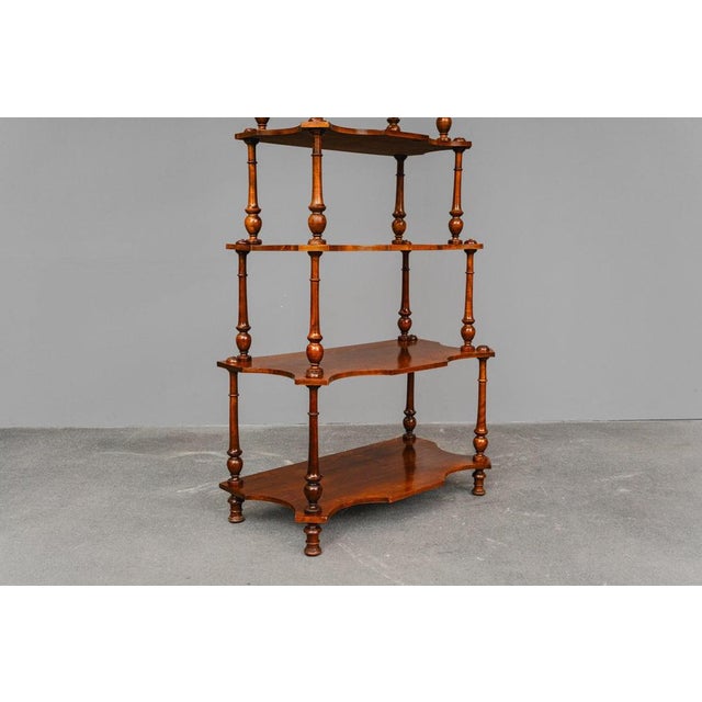 Gründerzeit Era Tiered Shelf in Walnut, Late 19th Century For Sale - Image 6 of 13
