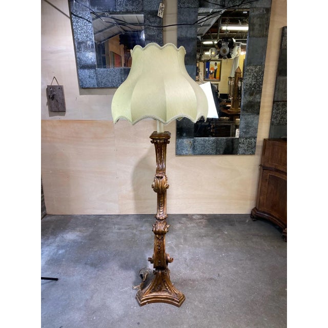 1960s Italian Resin Light Fixture – Gold Gilt Finish For Sale - Image 6 of 11