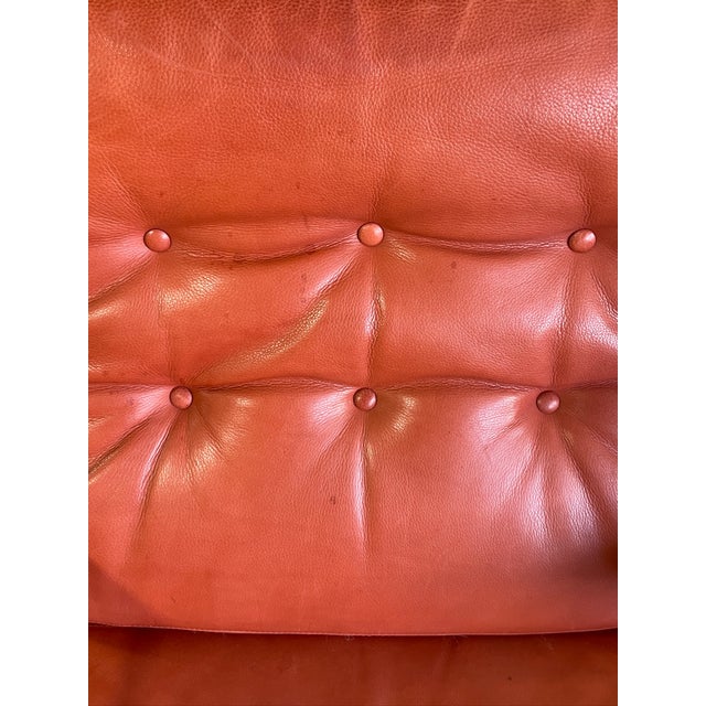 Metal Pair Mid Century Modern "Karin" Chairs by Bruno Mathsson Chrome and Leather For Sale - Image 7 of 15