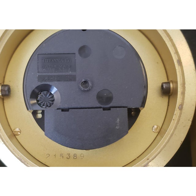 Small Battery Operated Tiffany & Co. Brass Swivel Desk Clock 215389