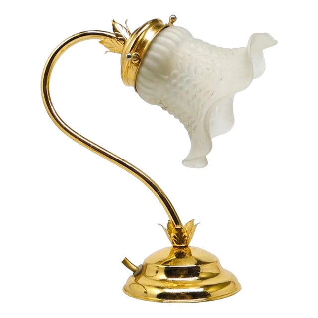 Art Nouveau Style Bedside Table Lamp, Poland, 1980s For Sale