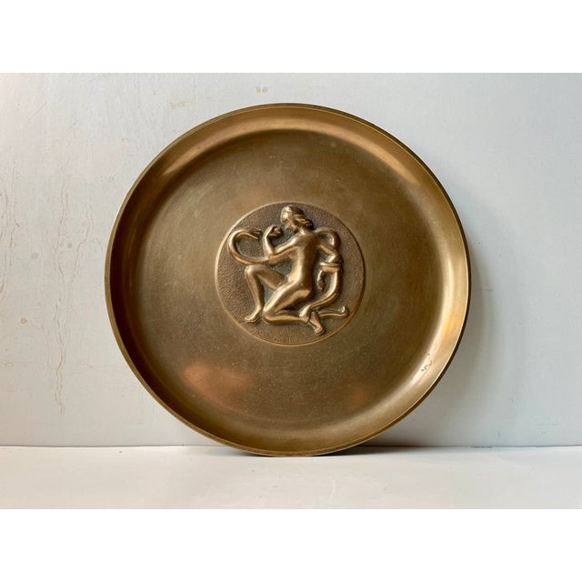 1930s Art Deco Bronze Tray with Genesis Motif from Tinos, 1930s For Sale - Image 5 of 10