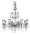 Fenice Crystal 8 Lights Chandelier in Polished Chrome and Glass by Aggiolight For Sale