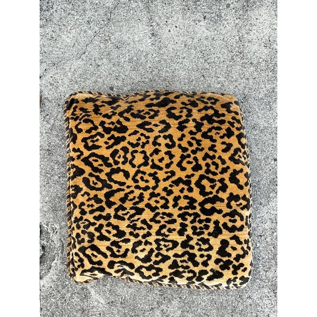 Vintage Scalamandre Leopard Throw Pillow For Sale In West Palm - Image 6 of 16