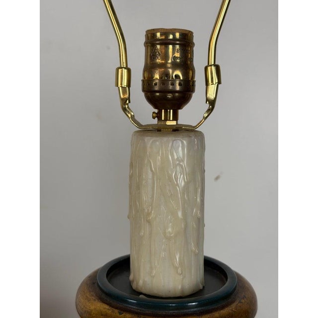 Mid 20th Century Mid 20th Century Italian Neoclassical Tole Urn Table Lamp Hand Painted Original Parchment Shade For Sale - Image 5 of 18