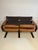 Wood Vintage Leather 2-Seater Sofa For Sale - Image 7 of 10