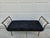 1990s Design Institute America Brushed Nickel Rolled Arm Bench For Sale - Image 5 of 12